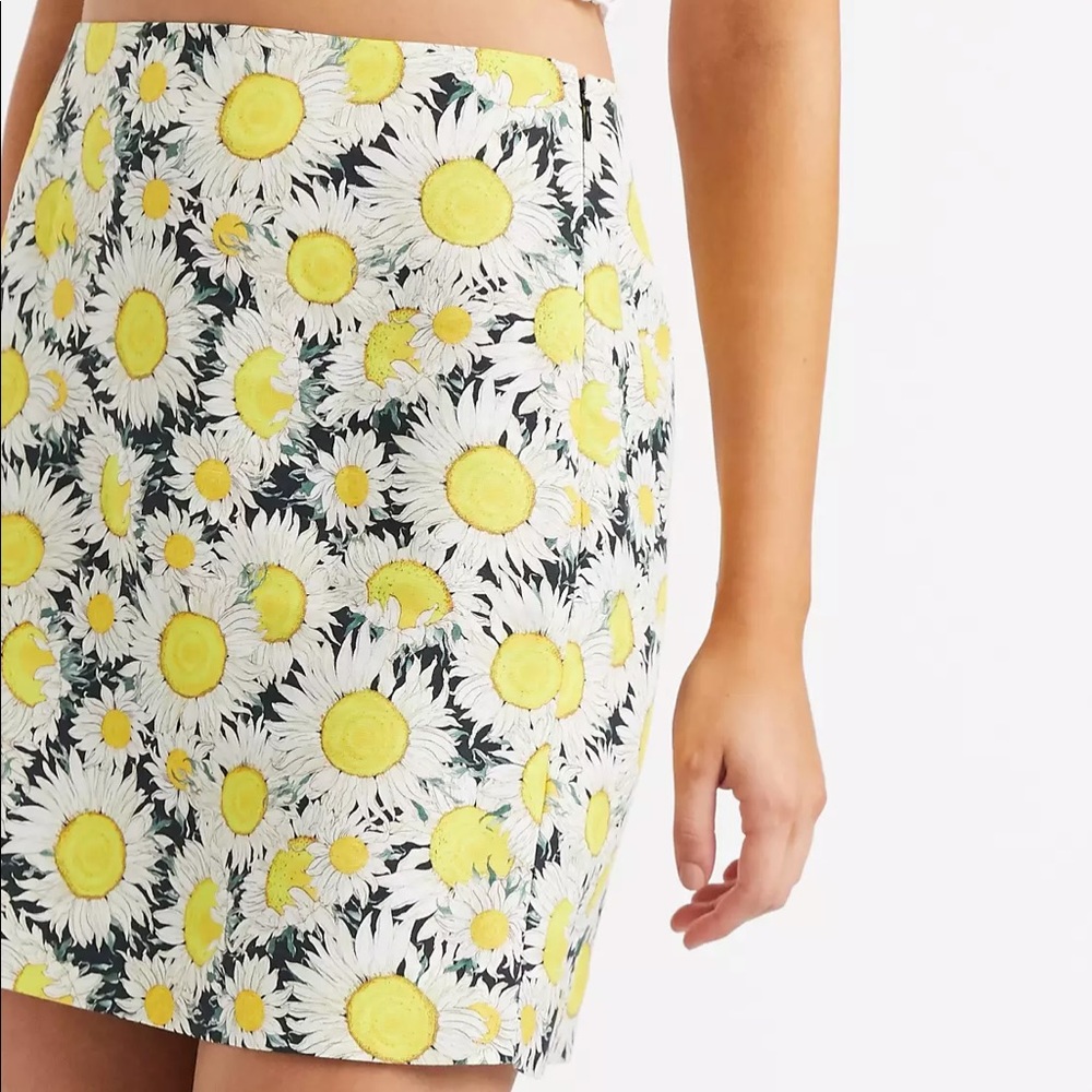 NWT Other Stories sunflower mini skirt